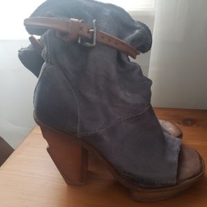 AS 98 leather open toe shoes